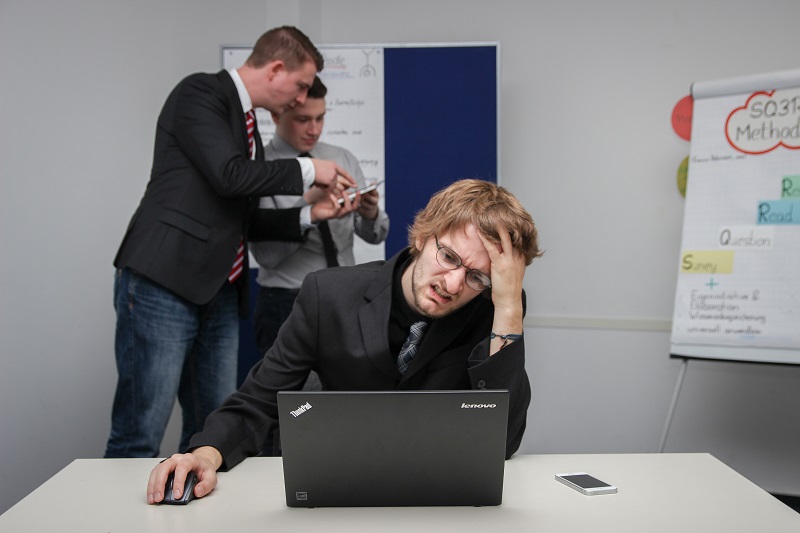 Man Struggling to Concentrate